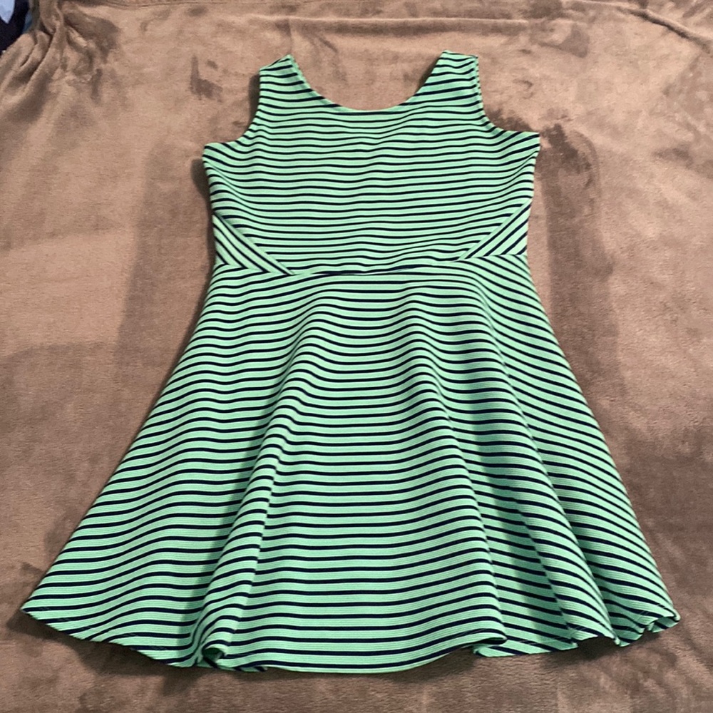 Teal and Navy Summer Dress